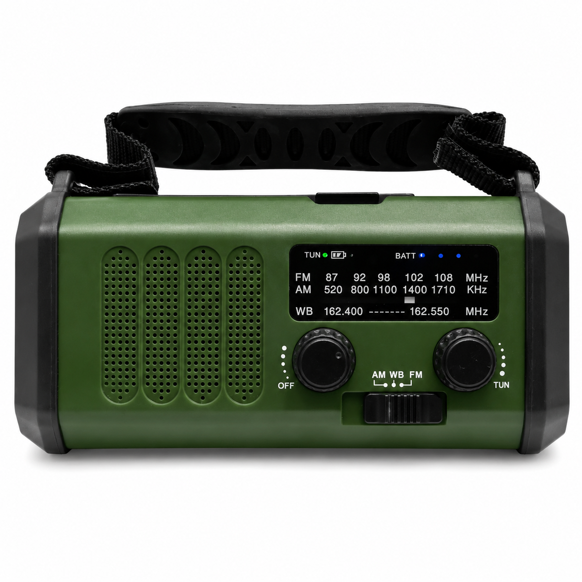 Alpha Omega Noodradio 20.000 mAh met Zonnepaneel, Handdynamo, Powerbank, Zaklamp en SOS Alarm