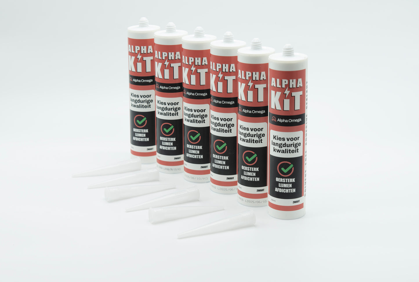 Alpha Omega® - Alpha Kit EPDM - Oersterk Verlijmen en Afdichten - Zwart