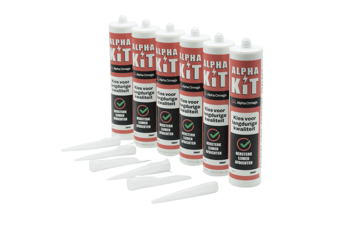 Alpha Omega Alpha Kit EPDM & Bitumen Kit 290 ml – Oersterke Dakkit voor Lijmen & Afdichten - Dakdeals