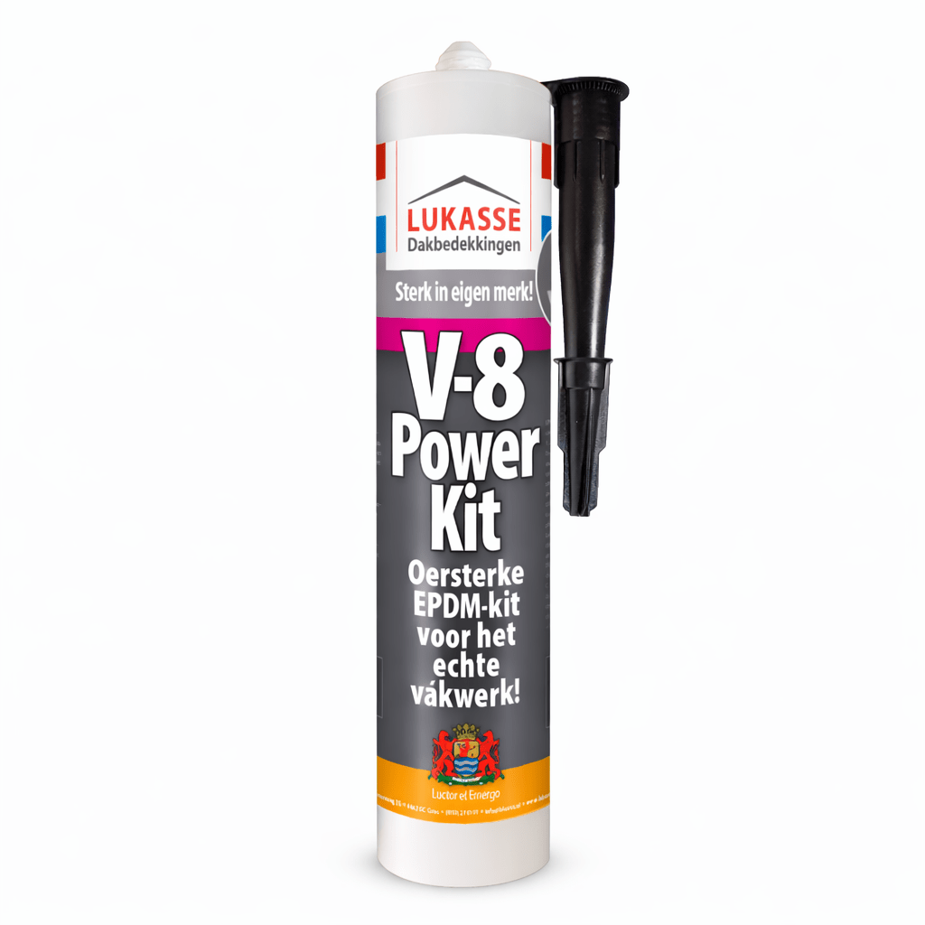 Lukasse V - 8 Power Kit EPDM Kit 290 ml – Professionele Dakafdichtingskit voor EPDM & Dakbedekking - Dakdeals