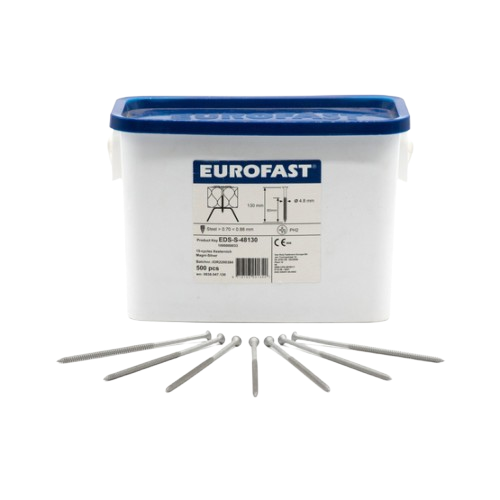 Dakschroef staal 50 mm lang - doos 1000 st.