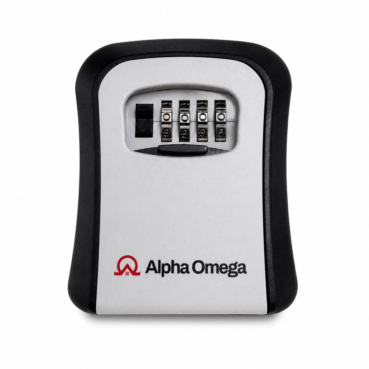 Alpha Omega Sleutelkluisje voor Buiten en Binnen - Sleutelkastje met 4-Cijferig Cijferslot - Weerbestendig - Wandmontage - Inclusief Bevestigingsmateriaal