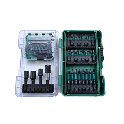 Bitset 32-delig – Torx, Philips, Pozidriv, Inbus & Meer – Met Magnetische Doppen & Bithouder