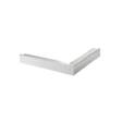 Aluminium daktrim blank - Buitenhoek - 40x40 cm
