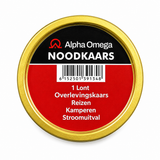 Alpha Omega Noodkaarsen 4 Stuks – 80 g per Stuk – Geurloze Overlevingskaarsen