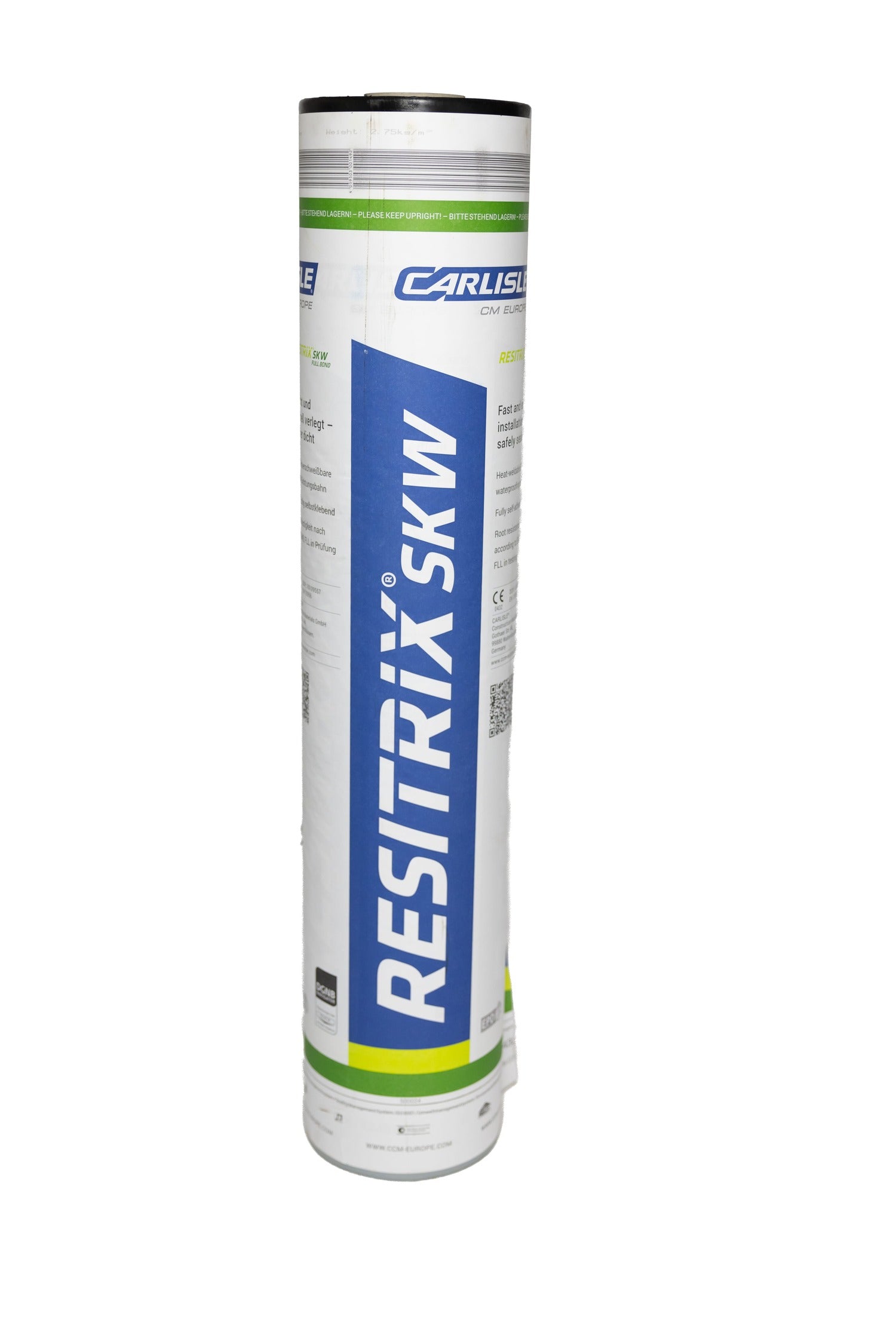 Resitrix SK-W EPDM toplaag - Wortelwerend - Zelfklevende EPDM Dakbedekking - 10x1m