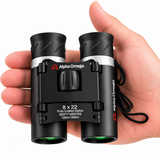 Alpha Omega Verrekijker 8x22 Compact - HD Optische Glazen Lenzen - Inclusief Draagtas & Nekkoord - Verrekijker voor Vogels Spotten, Reizen, Wandelen & Concerten
