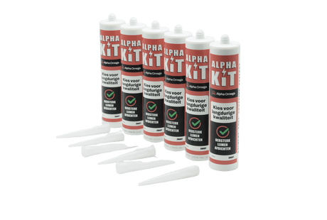 Alpha Omega Alpha Kit EPDM & Bitumen Kit 290 ml – Oersterke Dakkit voor Lijmen & Afdichten - Dakdeals