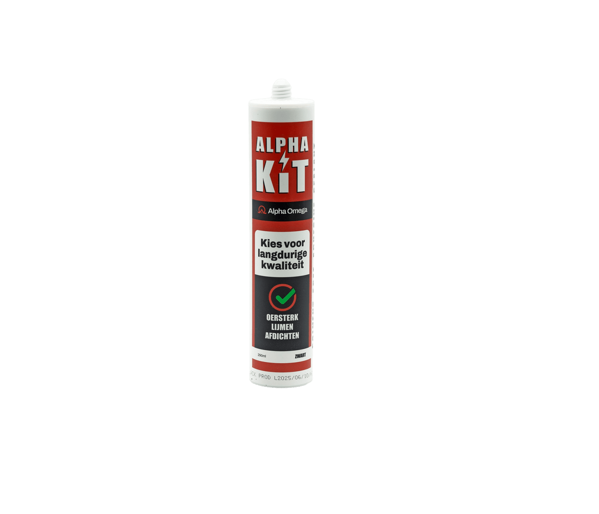 Alpha Omega Alpha Kit EPDM & Bitumen Kit 290 ml – Oersterke Dakkit voor Lijmen & Afdichten - Dakdeals