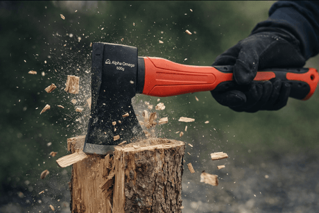 Alpha Omega Handbijl 600 Gram – Anti Slip Hakbijl voor Hout Hakken, Kamperen & Tuinwerk - Dakdeals