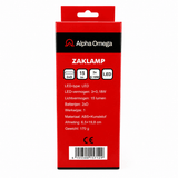 Alpha Omega LED Zaklamp 15 Lumen – Compacte Batterij Zaklamp voor Klus, Nood & Outdoor - Dakdeals