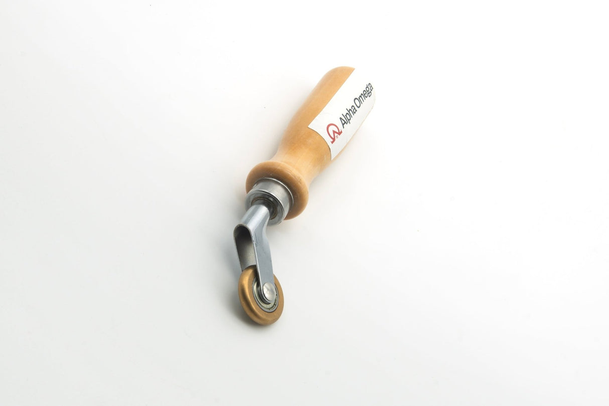 Alpha Omega Messing EPDM Aandrukroller 6 mm – Precisieroller voor Dakfolie, Hoeken & Naden - Dakdeals