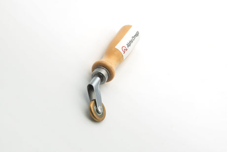 Alpha Omega Messing EPDM Aandrukroller 6 mm – Precisieroller voor Dakfolie, Hoeken & Naden - Dakdeals
