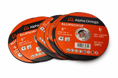 Alpha Omega Slijpschijven Metaal 125 mm – Professionele Doorslijpschijven voor Metaal & Staal - Dakdeals