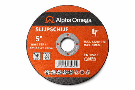 Alpha Omega Slijpschijven Metaal 125 mm – Professionele Doorslijpschijven voor Metaal & Staal - Dakdeals