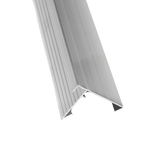 Aluminium daktrim blank -  lengte 2,5 m1 2