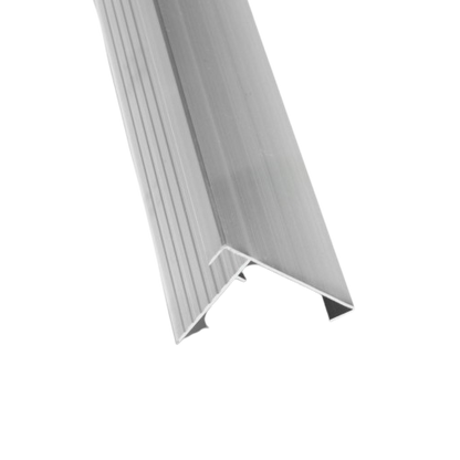 Aluminium daktrim blank -  lengte 2,5 m1 2