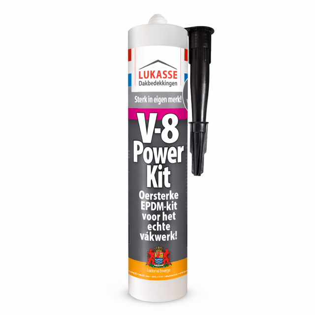 Lukasse V - 8 Power Kit EPDM Kit 290 ml – Professionele Dakafdichtingskit voor EPDM & Dakbedekking - Dakdeals